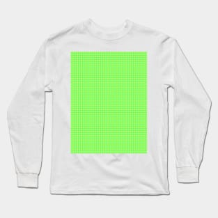 Spring Grass Colors of Spring Plaid Pattern Long Sleeve T-Shirt